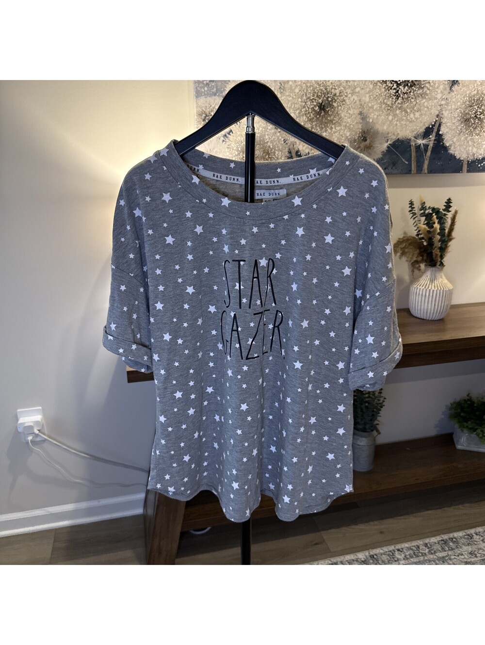 Rae Dunn Star Gazer Sleep Shirt Size XL